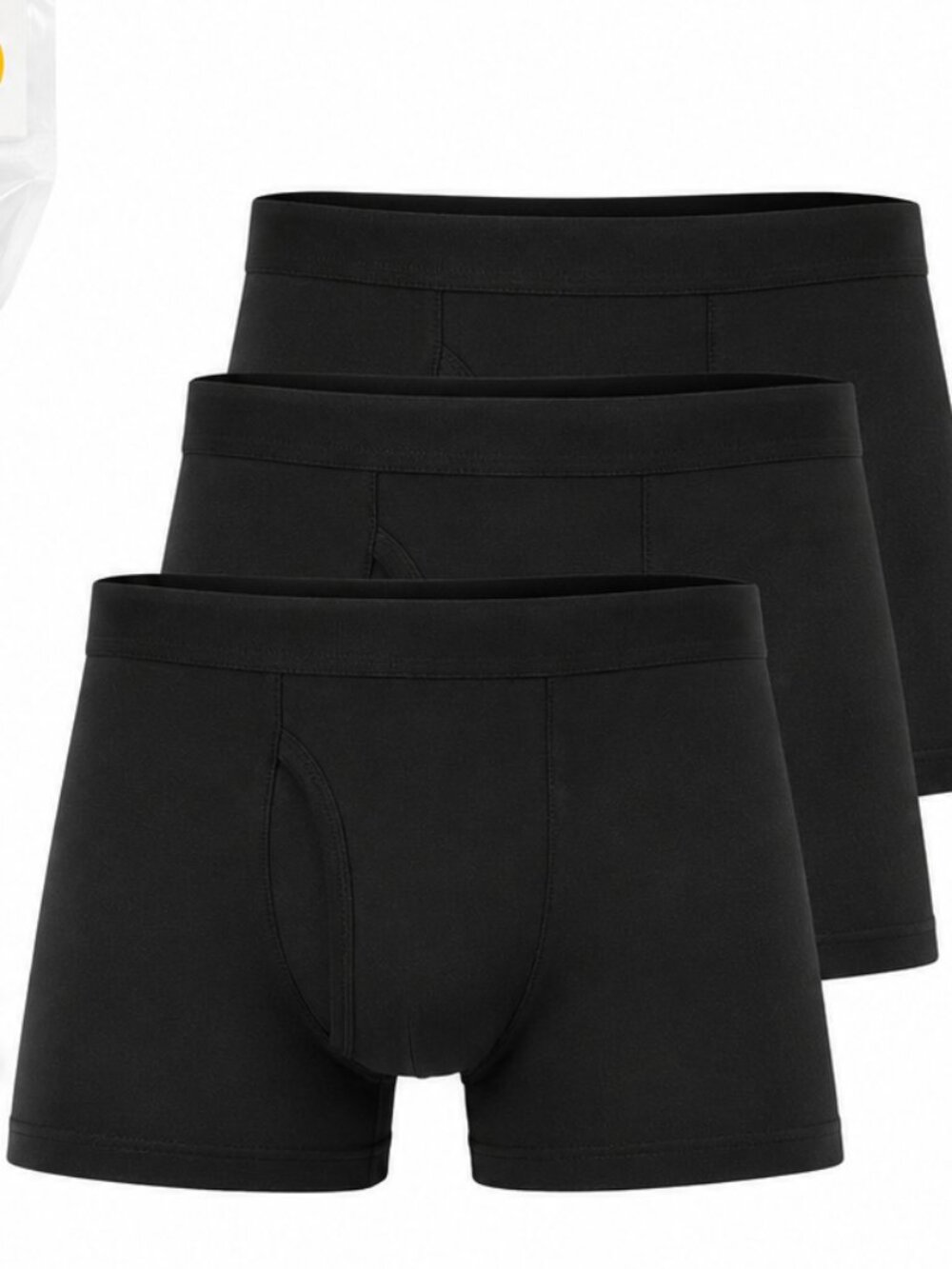 Deal Worthy Mens Boxer Briefs 3 Pack Black Small Cotton Blend NWT